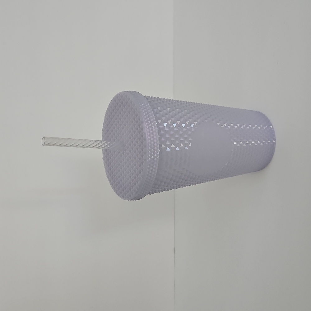 NWOT 2021 Holiday Icy Lilac Bling Starbucks Grid Grande Tumbler